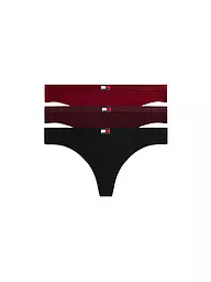 TOMMY HILFIGER | String lot de 3 rouge | Rouge
