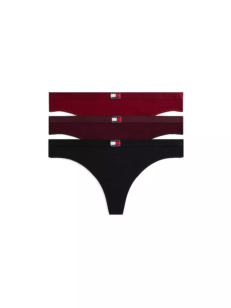 TOMMY HILFIGER | String lot de 3 rouge | Rouge