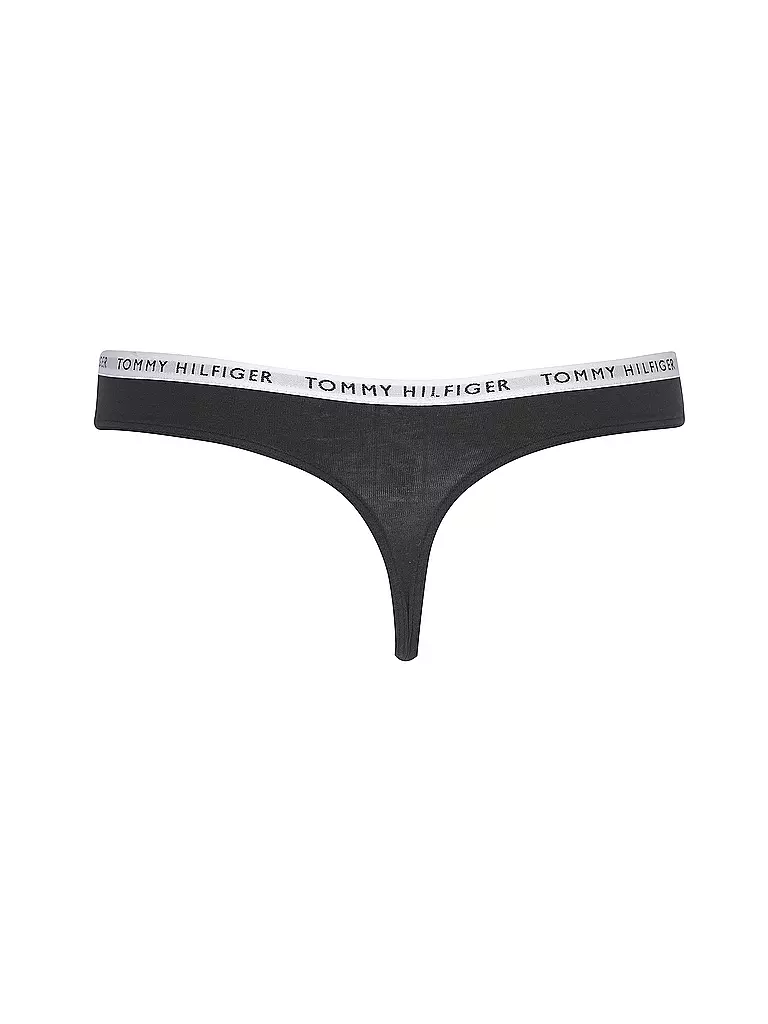 TOMMY HILFIGER | String lot de 3 | schwarz