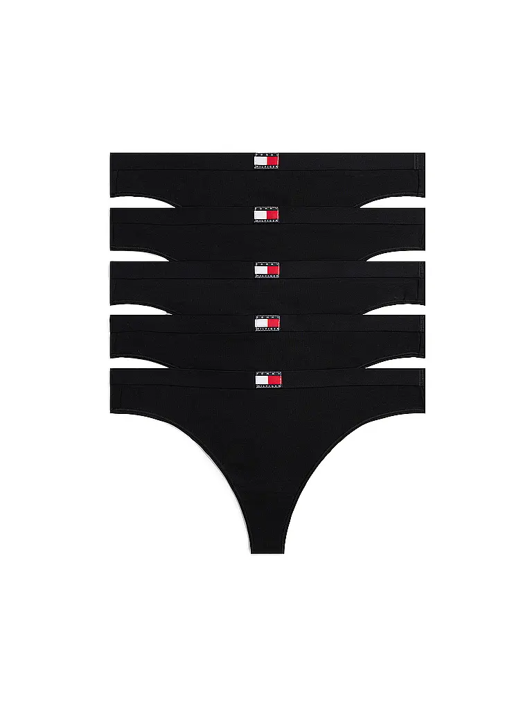 TOMMY HILFIGER | String lot de 5 noir | Noir