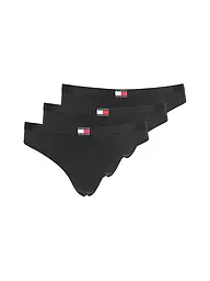 TOMMY HILFIGER | Strings lot de 3 noir | Noir