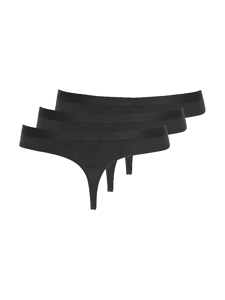 TOMMY HILFIGER | Strings lot de 3 noir | 