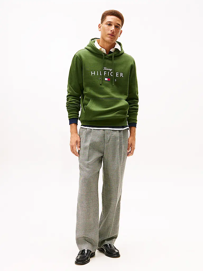 TOMMY HILFIGER | Sweat à capuche - Hoodie | Vert foncé