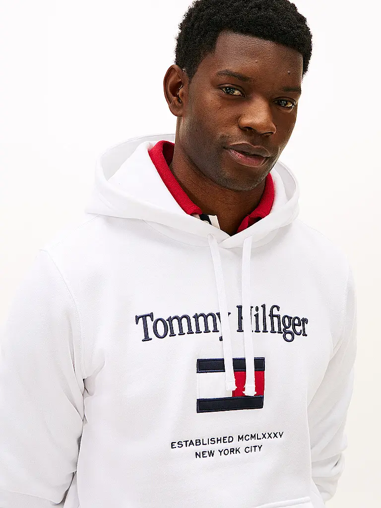 TOMMY HILFIGER | Sweat à capuche - Hoodie | Blanc