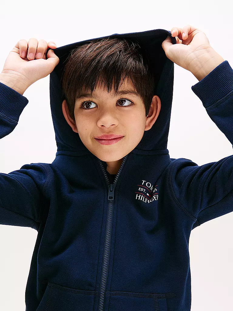 TOMMY HILFIGER | Sweat à capuche garçon | dunkelblau