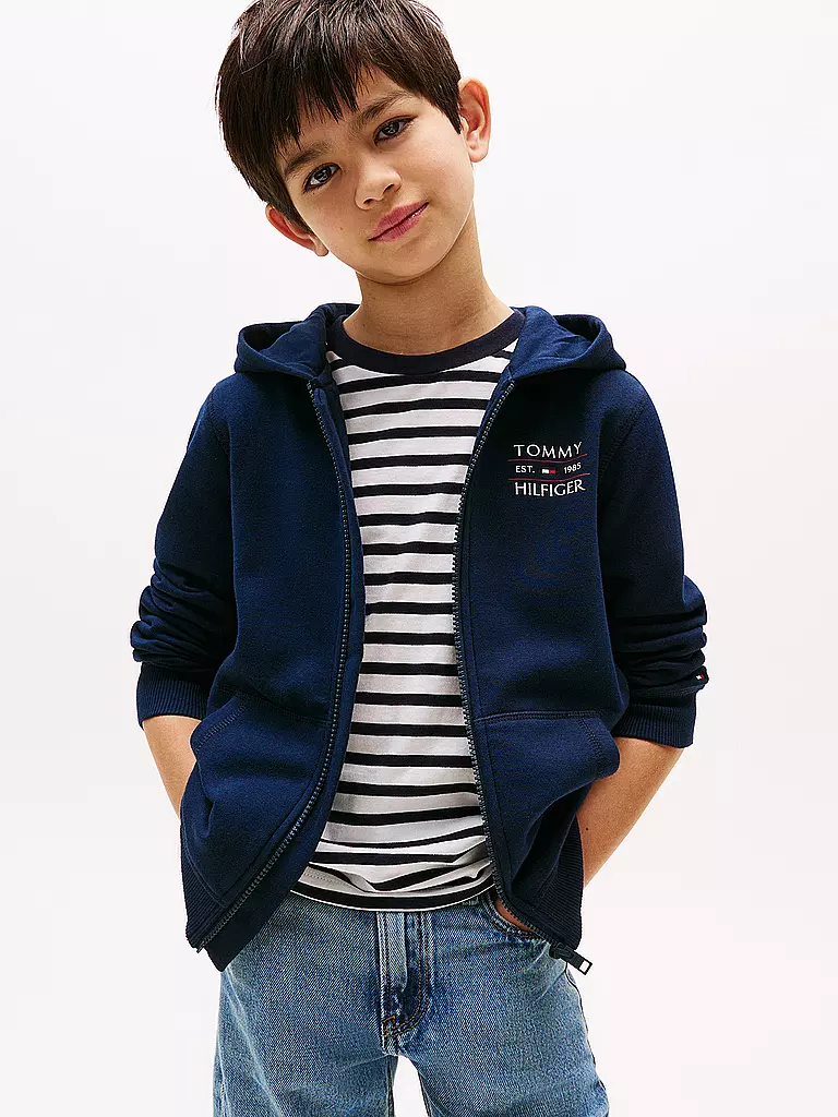 TOMMY HILFIGER | Sweat à capuche garçon | dunkelblau