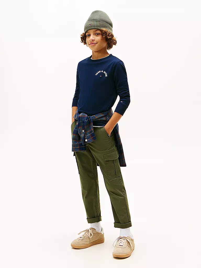 TOMMY HILFIGER | T-shirt à manches longues garçon | dunkelblau