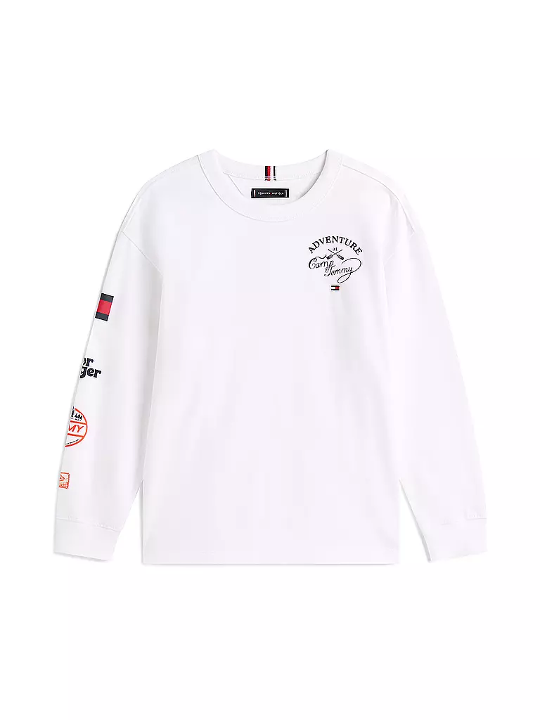 TOMMY HILFIGER | T-shirt à manches longues pour garçon | weiss