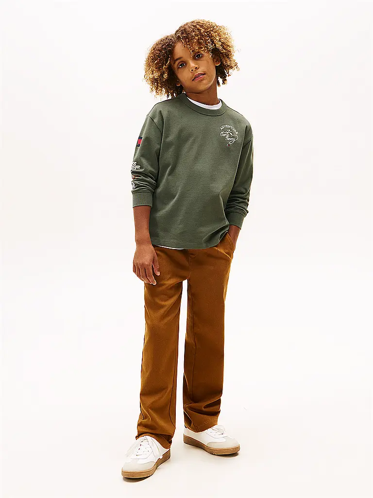 TOMMY HILFIGER | T-shirt à manches longues pour garçon | olive