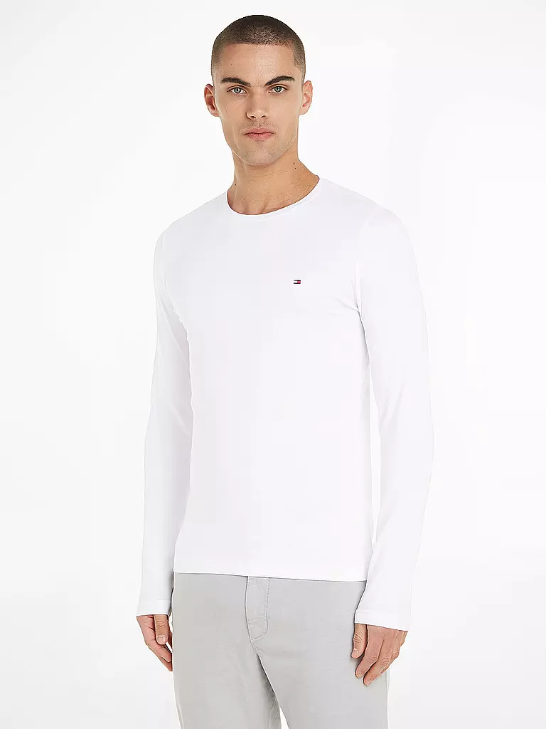 TOMMY HILFIGER | T-shirt à manches longues | weiss