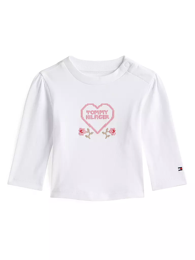 TOMMY HILFIGER | T-shirt bébé à manches longues | weiss