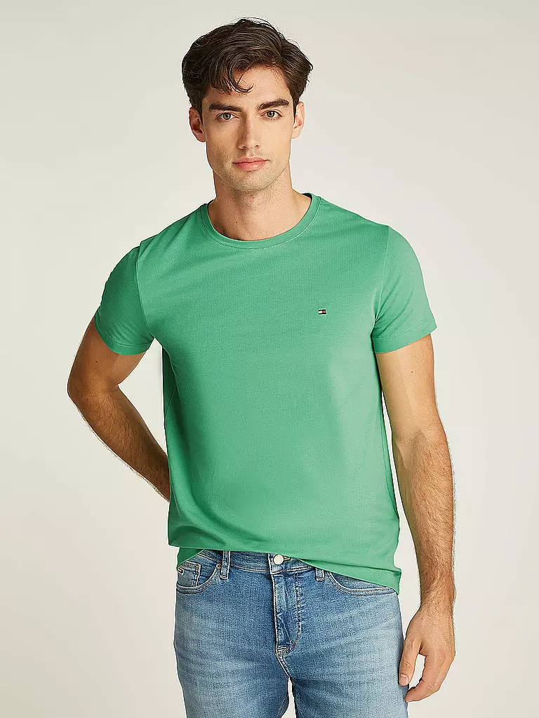 TOMMY HILFIGER | T-shirt Coupe Slim | grün