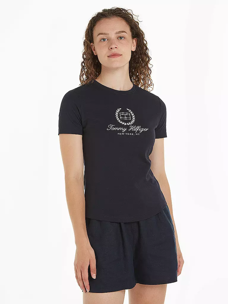 TOMMY HILFIGER | T-Shirt Slim Fit | Bleu foncé
