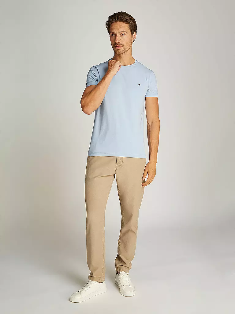 TOMMY HILFIGER | T-shirt slim fit | hellblau