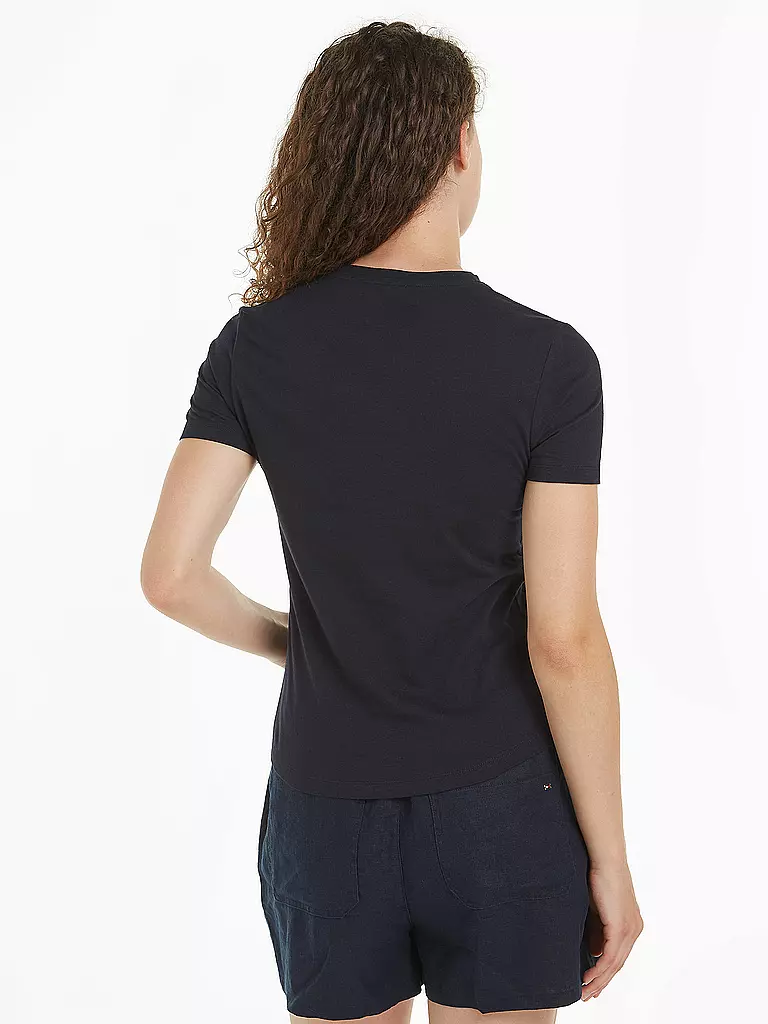 TOMMY HILFIGER | T-Shirt Slim Fit | Bleu foncé