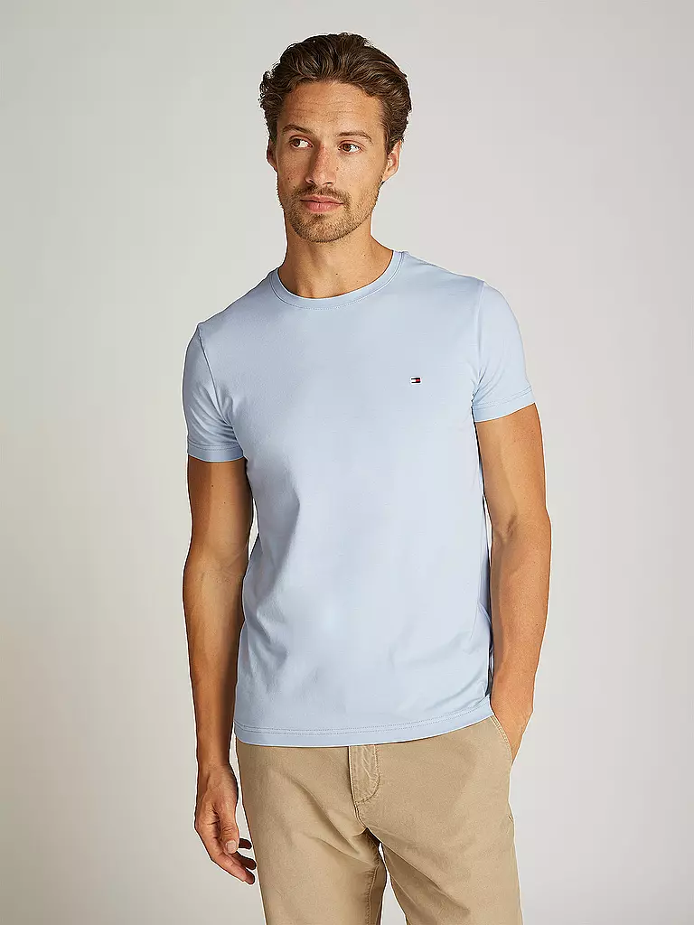 TOMMY HILFIGER | T-shirt slim fit | hellblau