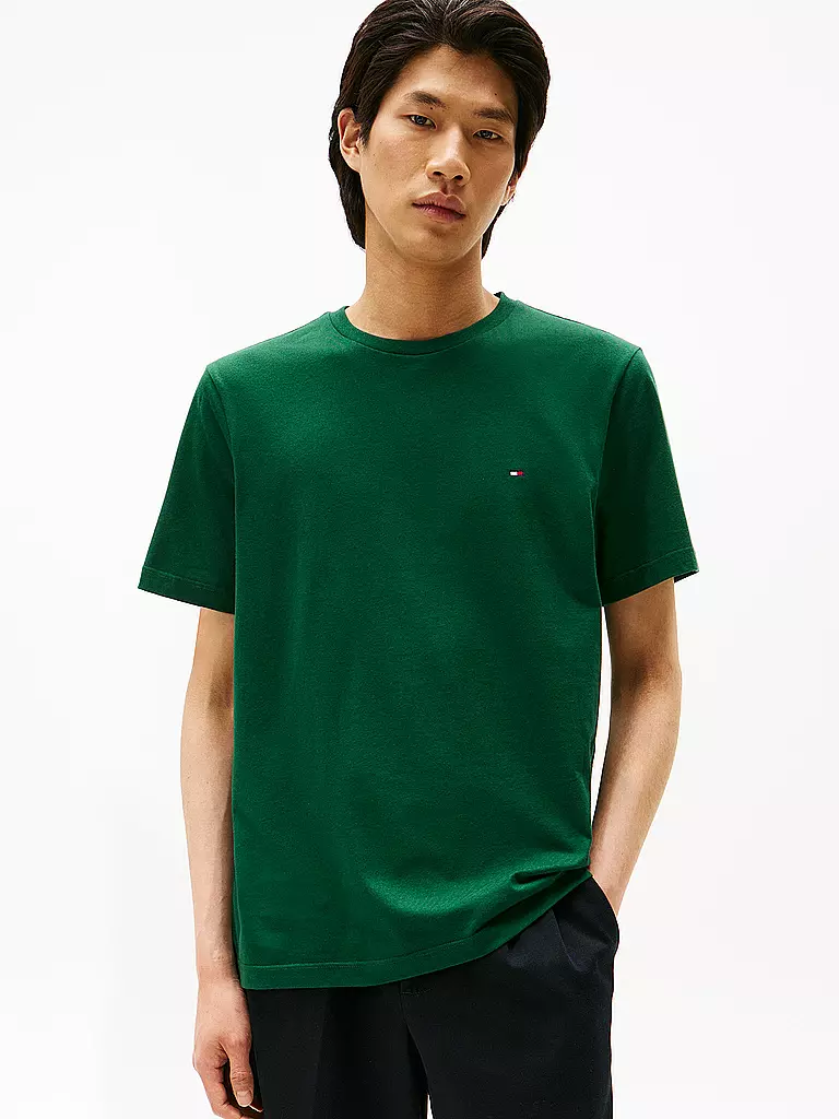 TOMMY HILFIGER | T-shirt | dunkelgrün