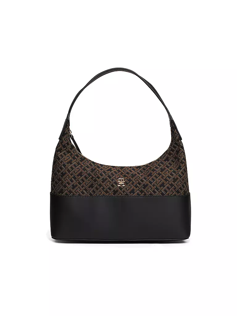 TOMMY HILFIGER | Tasche - Hobo Bag TH JACQUARD | Noir