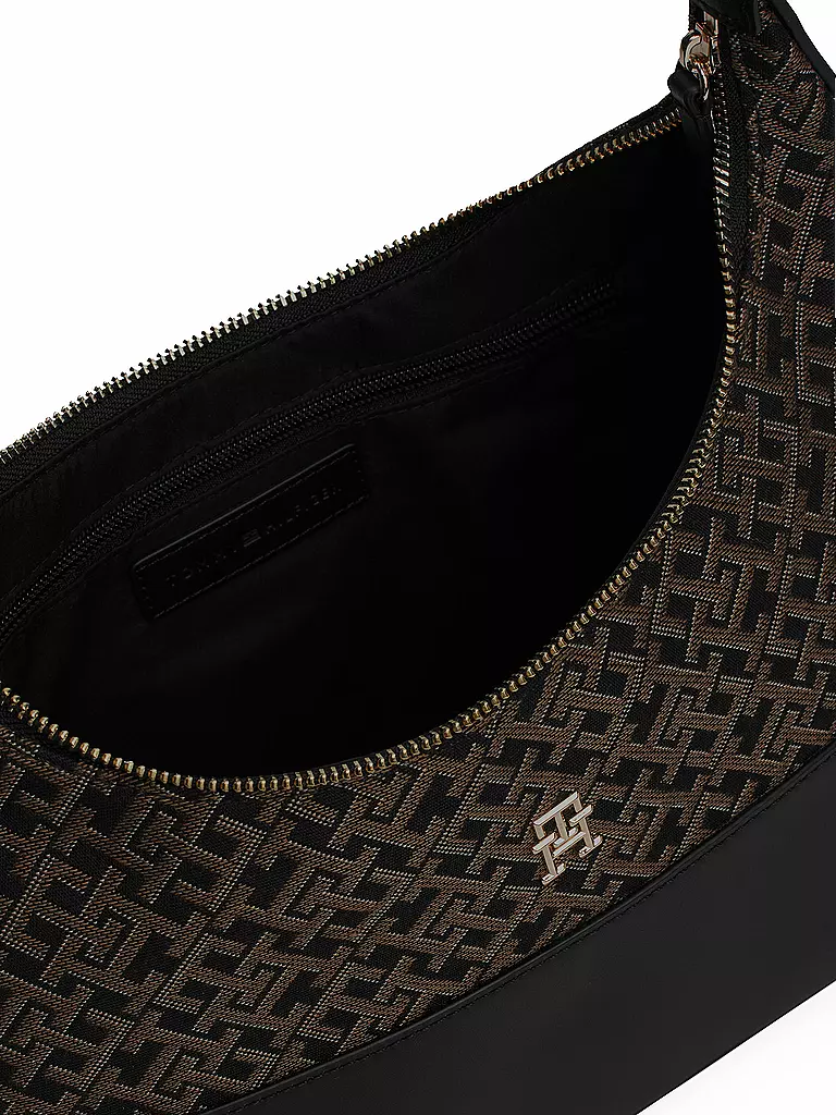 TOMMY HILFIGER | Tasche - Hobo Bag TH JACQUARD | Noir