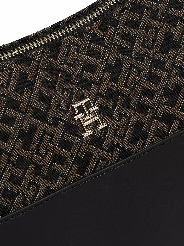 TOMMY HILFIGER | Tasche - Hobo Bag TH JACQUARD | Noir
