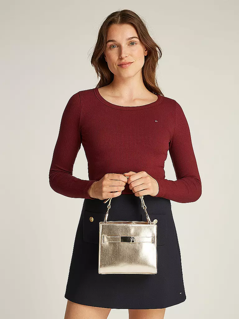 TOMMY HILFIGER | Tasche - Umhängetasche TH HERITAGE MINI | Or