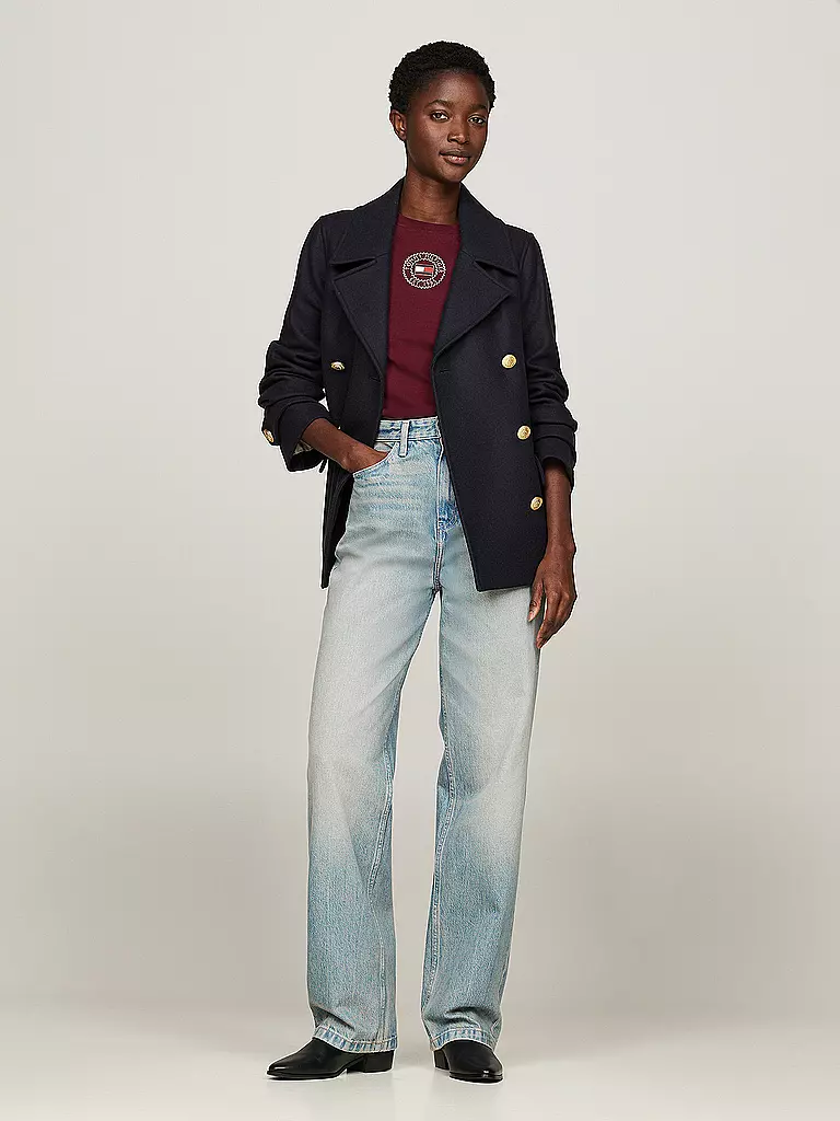 TOMMY HILFIGER | Wolljacke | Bleu foncé