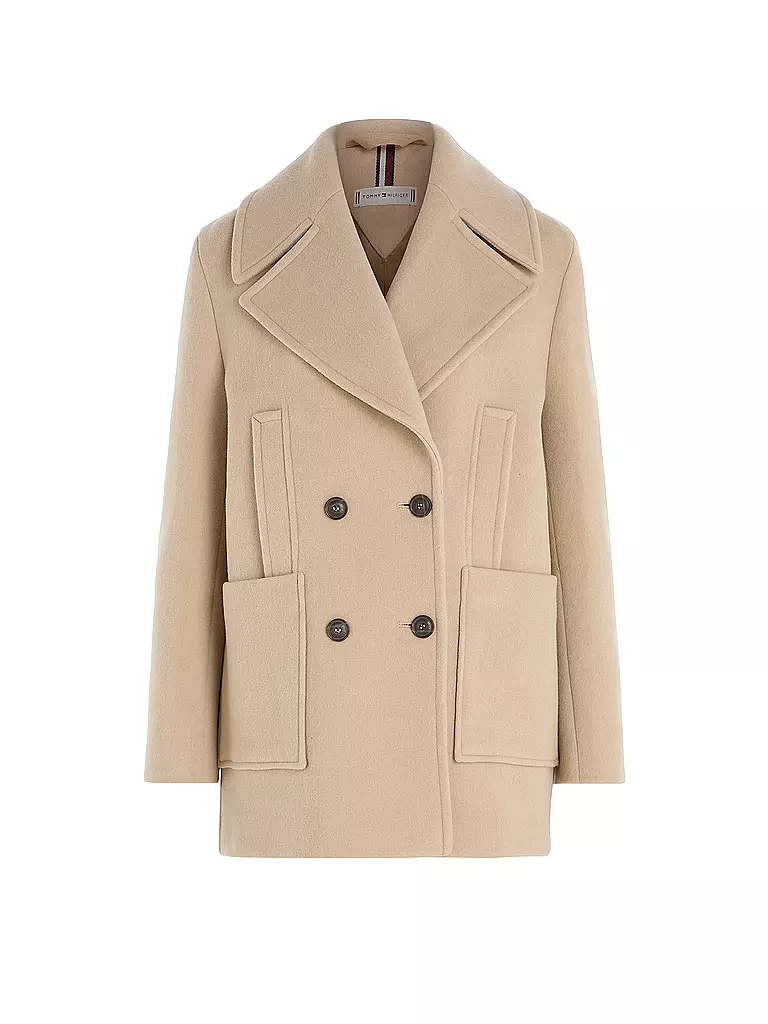 TOMMY HILFIGER | Wollmantel | Beige