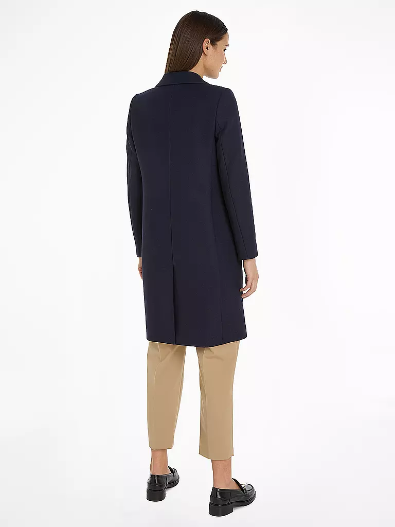 TOMMY HILFIGER | Wollmantel | Bleu foncé