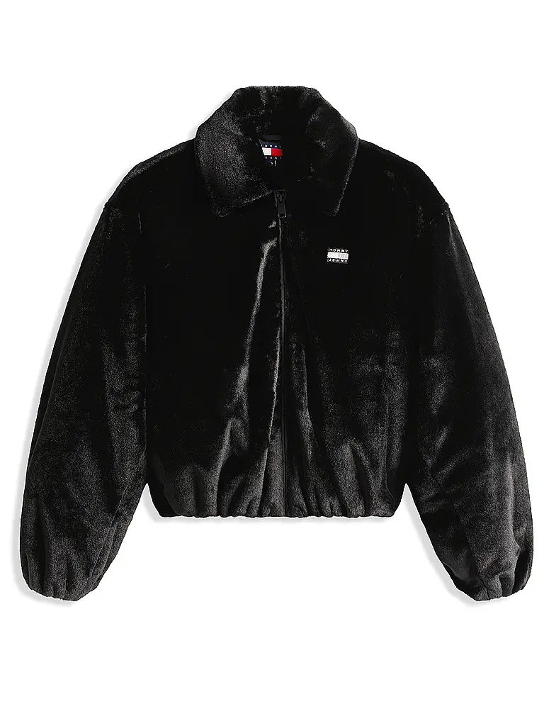 TOMMY JEANS | Blouson aspect fourrure | Noir