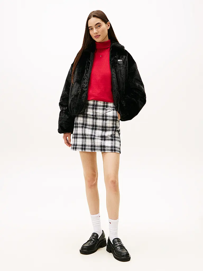 TOMMY JEANS | Blouson aspect fourrure | Noir