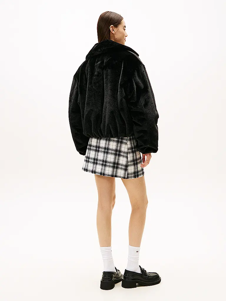 TOMMY JEANS | Blouson aspect fourrure | Noir