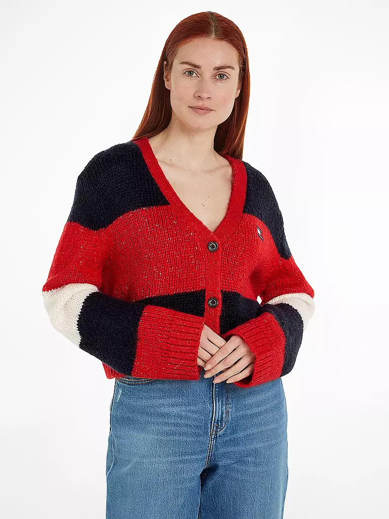 TOMMY JEANS | Cardigan | Rouge