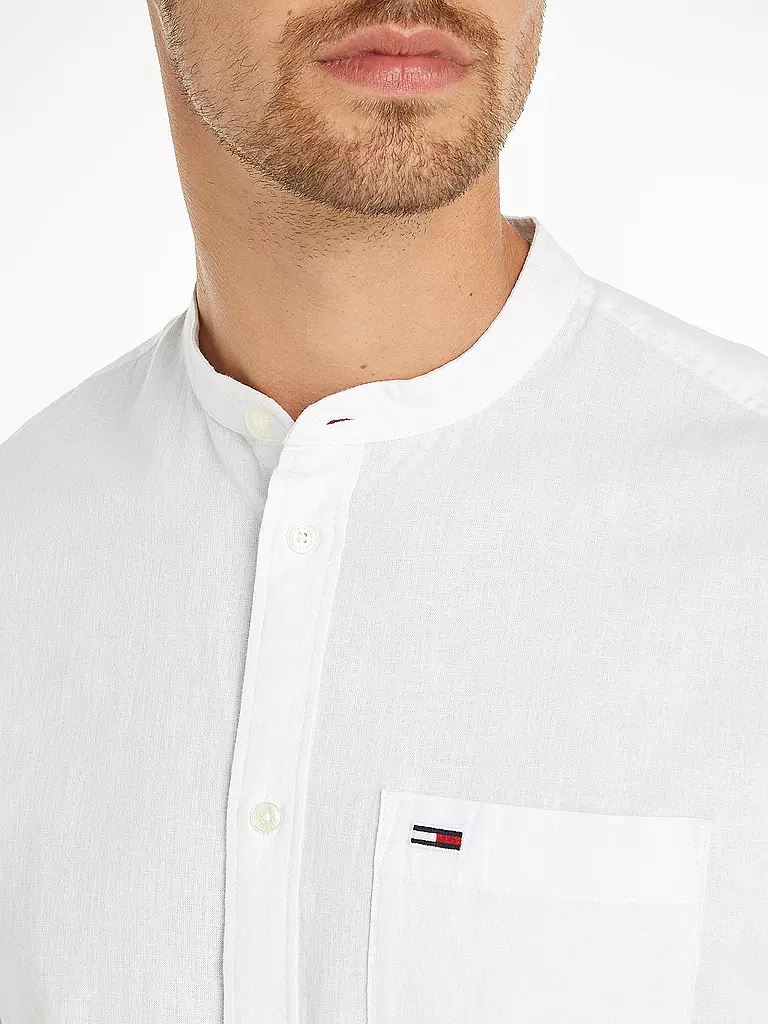 TOMMY JEANS | Hemd Regular Fit  | Blanc