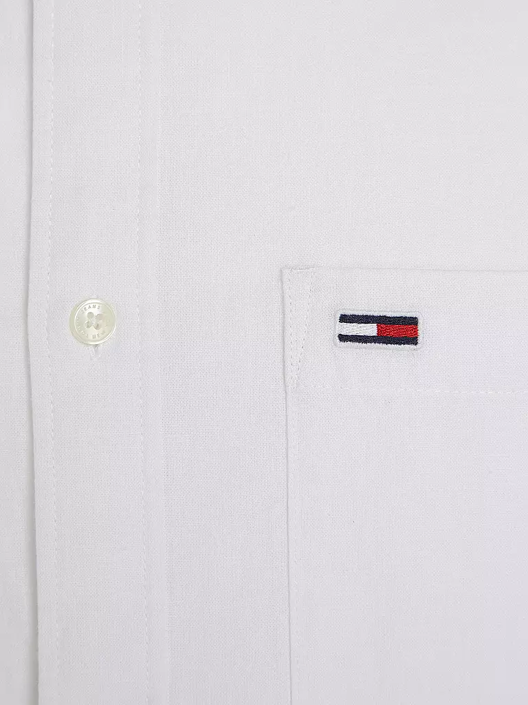 TOMMY JEANS | Hemd Regular Fit  | Blanc