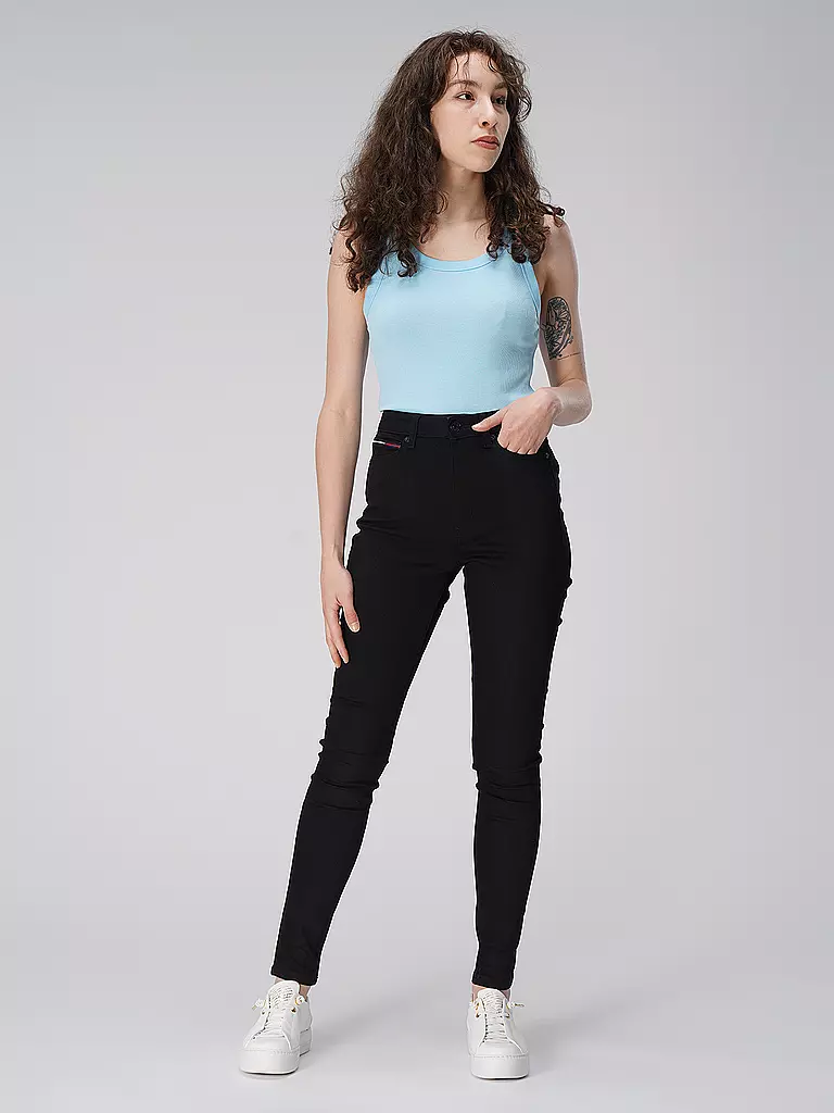 TOMMY JEANS | Jeans taille haute super skinny fit Sylvia | Noir