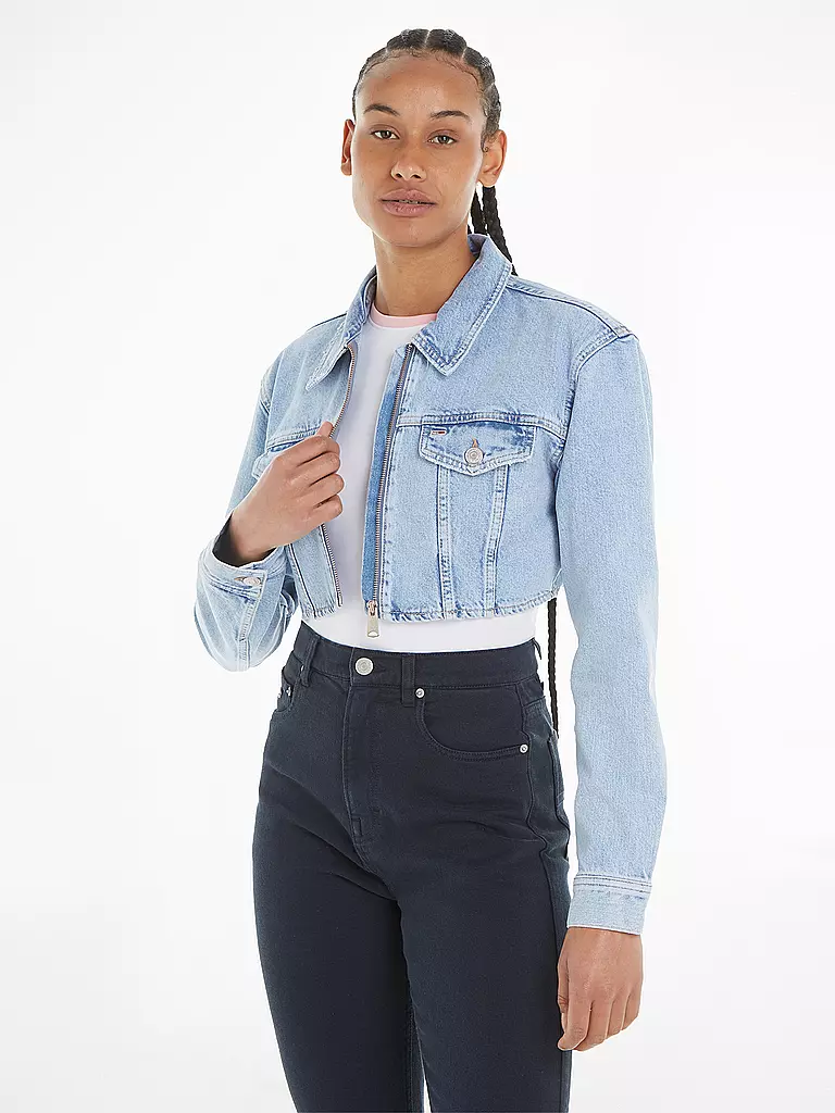 TOMMY JEANS | Jeansjacke Cropped Fit | Bleu clair