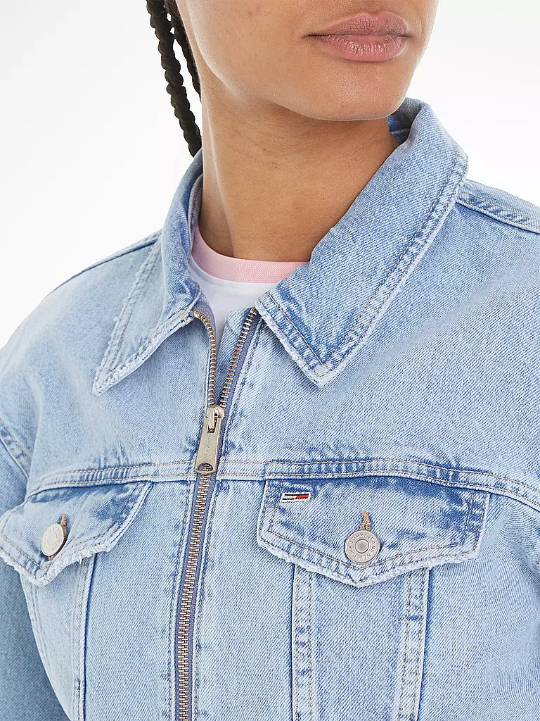 TOMMY JEANS | Jeansjacke Cropped Fit | Bleu clair