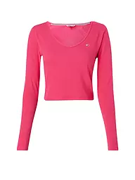 TOMMY JEANS | Langarmshirt Cropped Fit | Rose vif
