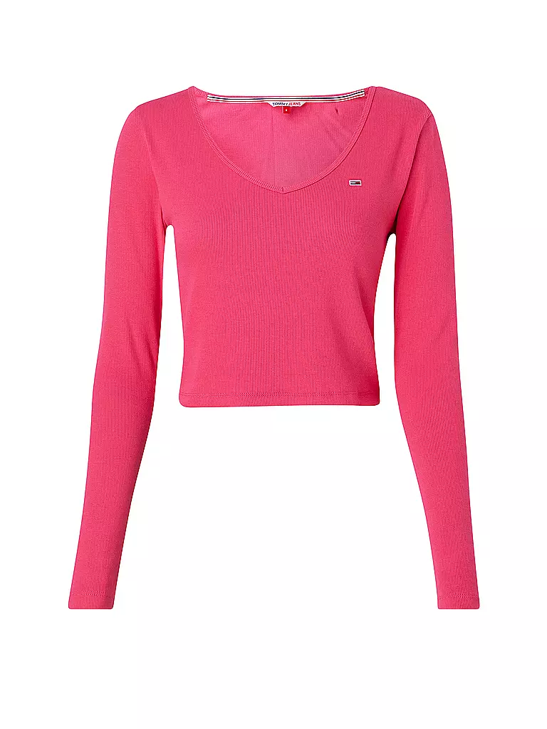 TOMMY JEANS | Langarmshirt Cropped Fit | Rose vif