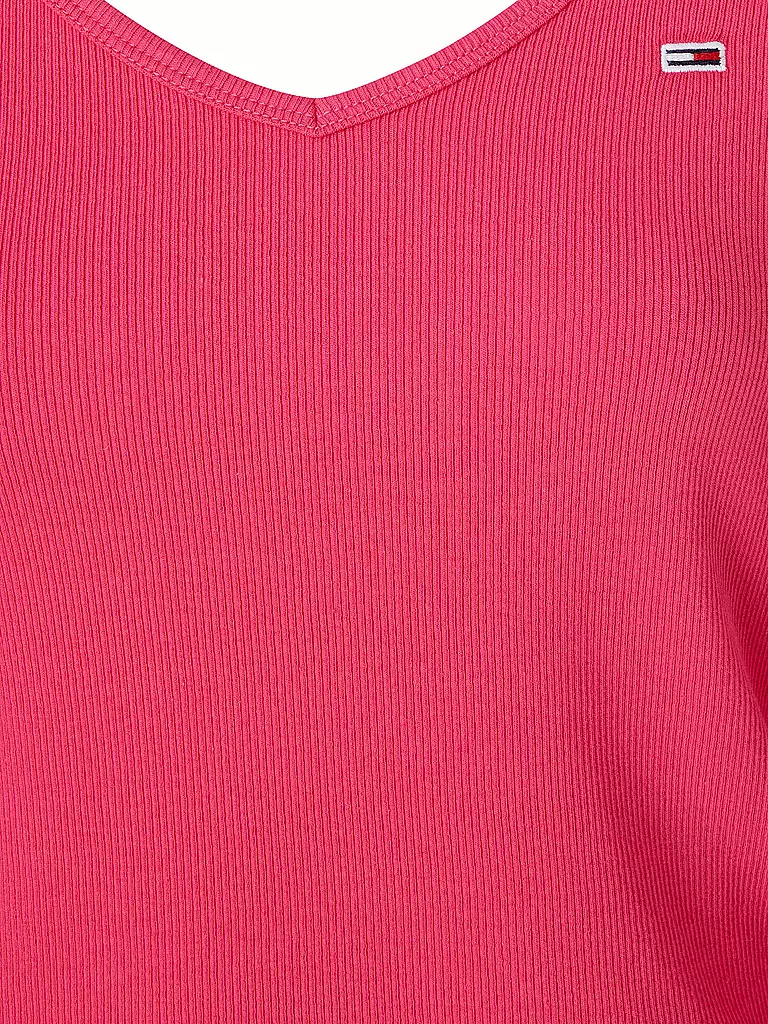 TOMMY JEANS | Langarmshirt Cropped Fit | Rose vif