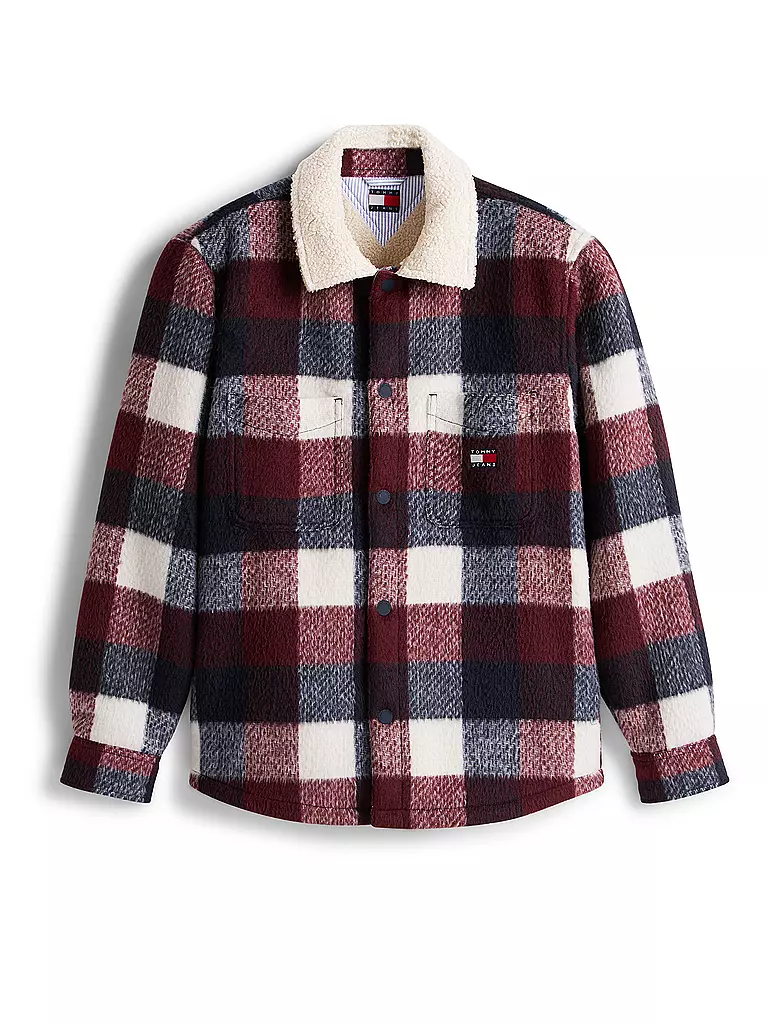 TOMMY JEANS | Overshirt | dunkelrot