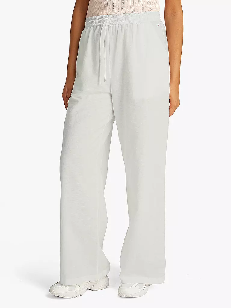 TOMMY JEANS | Pantalon Jambe Large | weiss