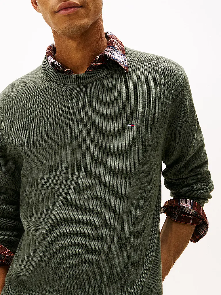 TOMMY JEANS | Pull-over | dunkelgrün