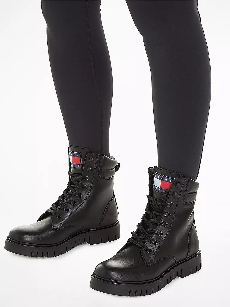 TOMMY JEANS | Schnürboots | Noir
