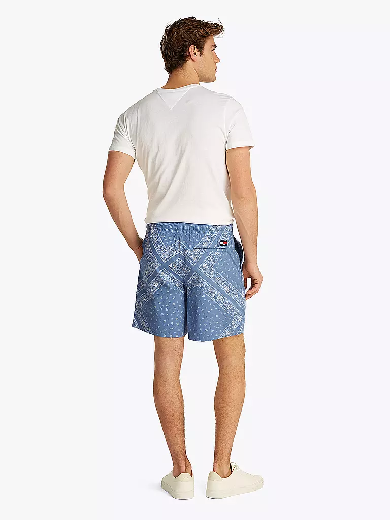 TOMMY JEANS | Short de bain
Produktname: Badeshorts
Marke: TOMMY JEANS
Farbe: hellblau
Kategorien: Mode,Herren

Material: Baumwolle
Musterung: Paisley,Print
Länge (Hosen/Jeans): Shorts
Stil: Young Fashion
Bundhöhe: Mid Waist
Details: Eingrifftaschen,Tunnelzug | 