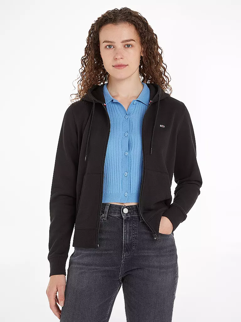 TOMMY JEANS | Sweat-shirt à capuche | schwarz