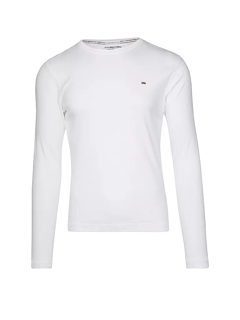 TOMMY JEANS | T-shirt à manches longues coupe slim | weiss