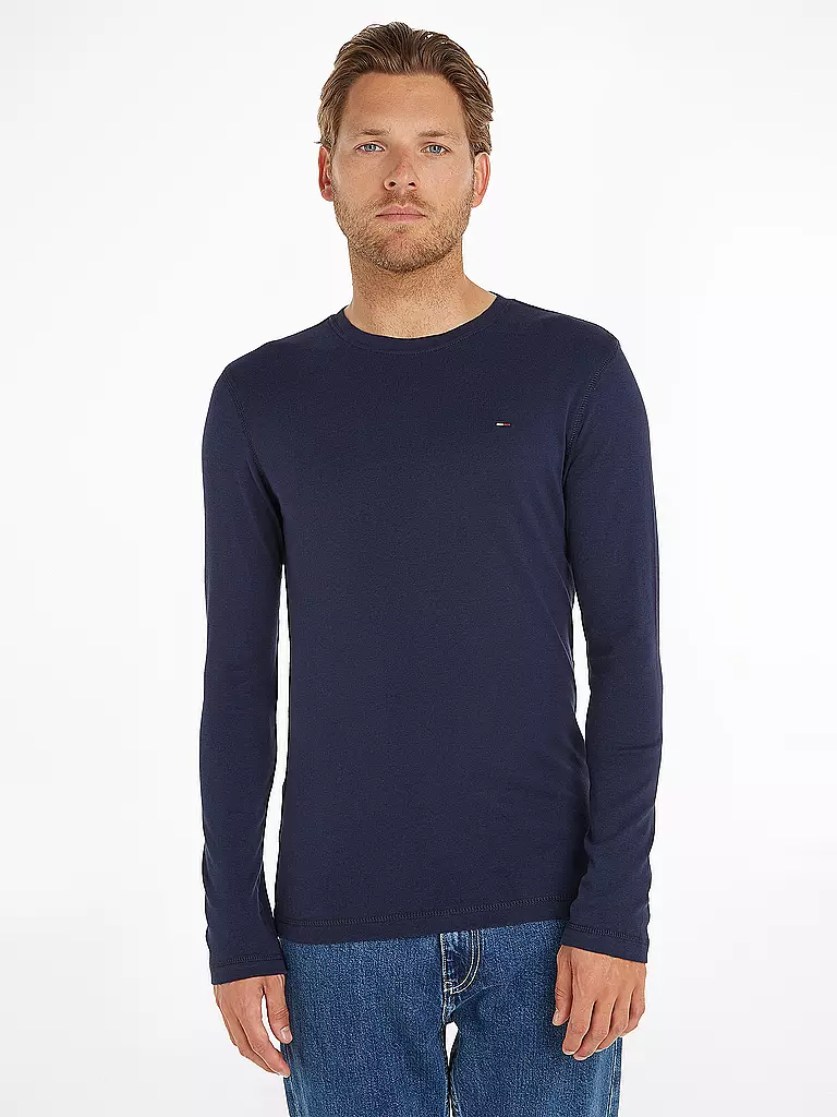 TOMMY JEANS | T-shirt à manches longues Coupe slim | dunkelblau