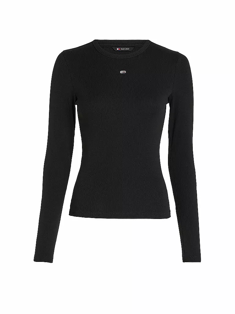 TOMMY JEANS | T-shirt à manches longues | schwarz