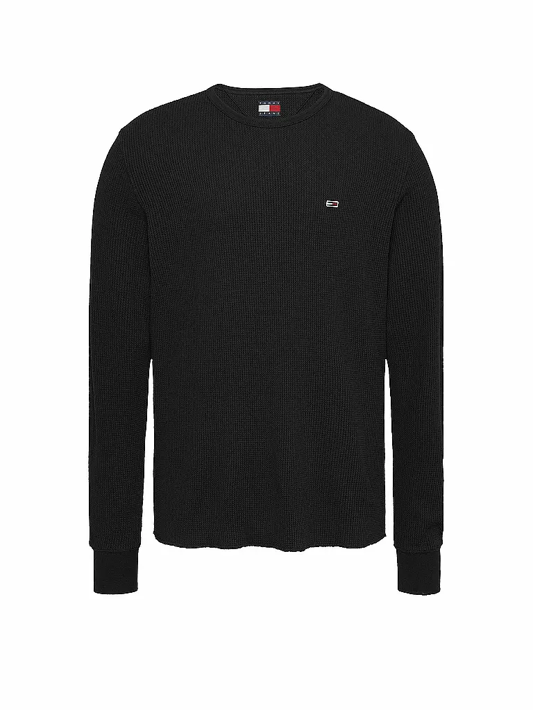 TOMMY JEANS | T-shirt à manches longues | schwarz